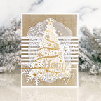 Sparkling Tree Hot Foil Plate + Coordinating Die