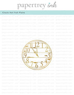 Clock Hot Foil Plate