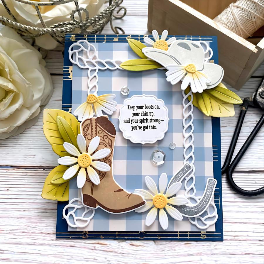 Home on the Range Hot Foil Plate