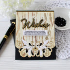 Rustic Woodgrain Hot Foil Plate
