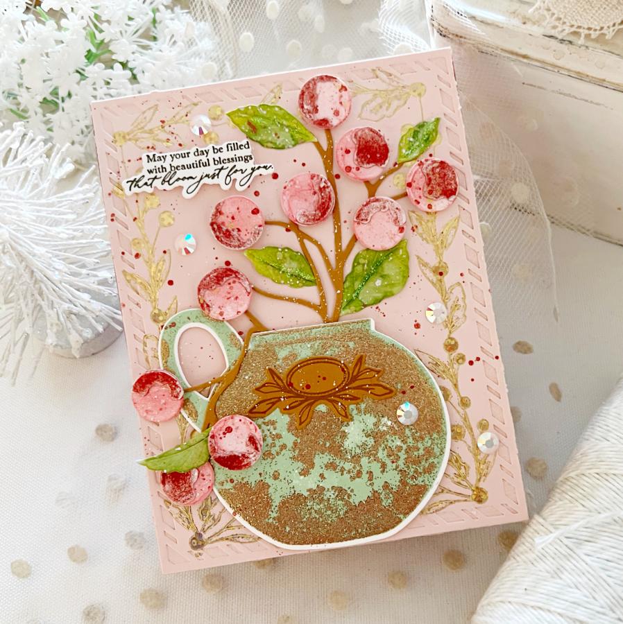 Beautiful Berries Hot Foil Plate