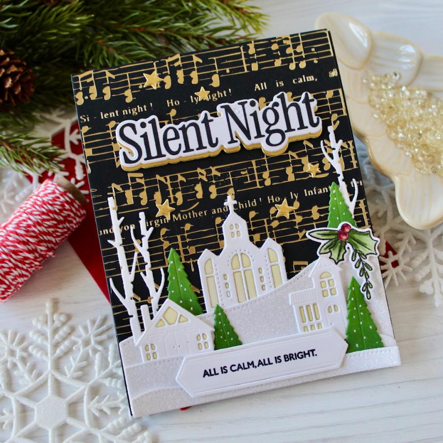 Silent Night Hot Foil Plate