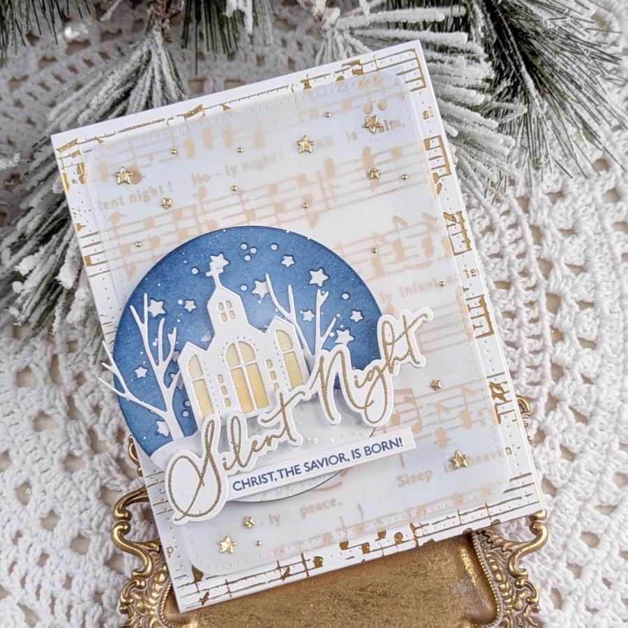 Silent Night Hot Foil Plate