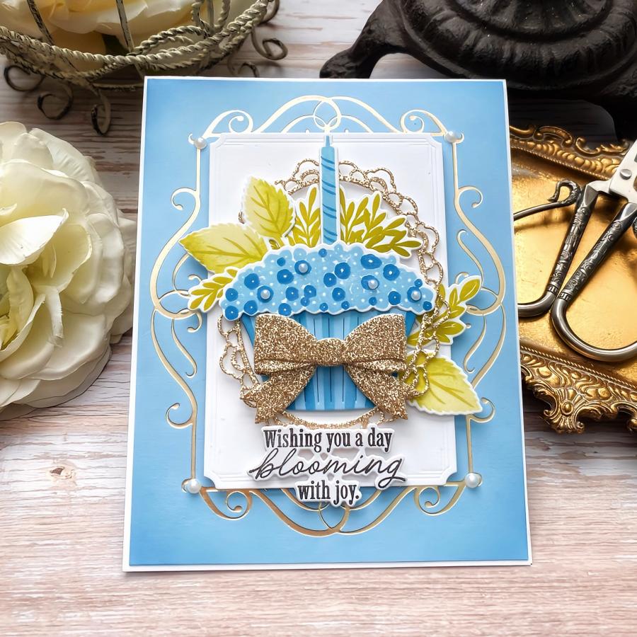 Filigree Frame Hot Foil Plate
