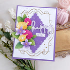 Filigree Frame Hot Foil Plate