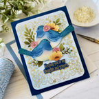 Framed in Flowers Hot Foil Plate