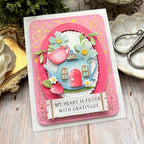 Framed in Flowers Hot Foil Plate