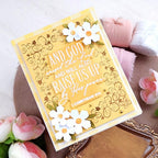 Framed in Flowers Hot Foil Plate