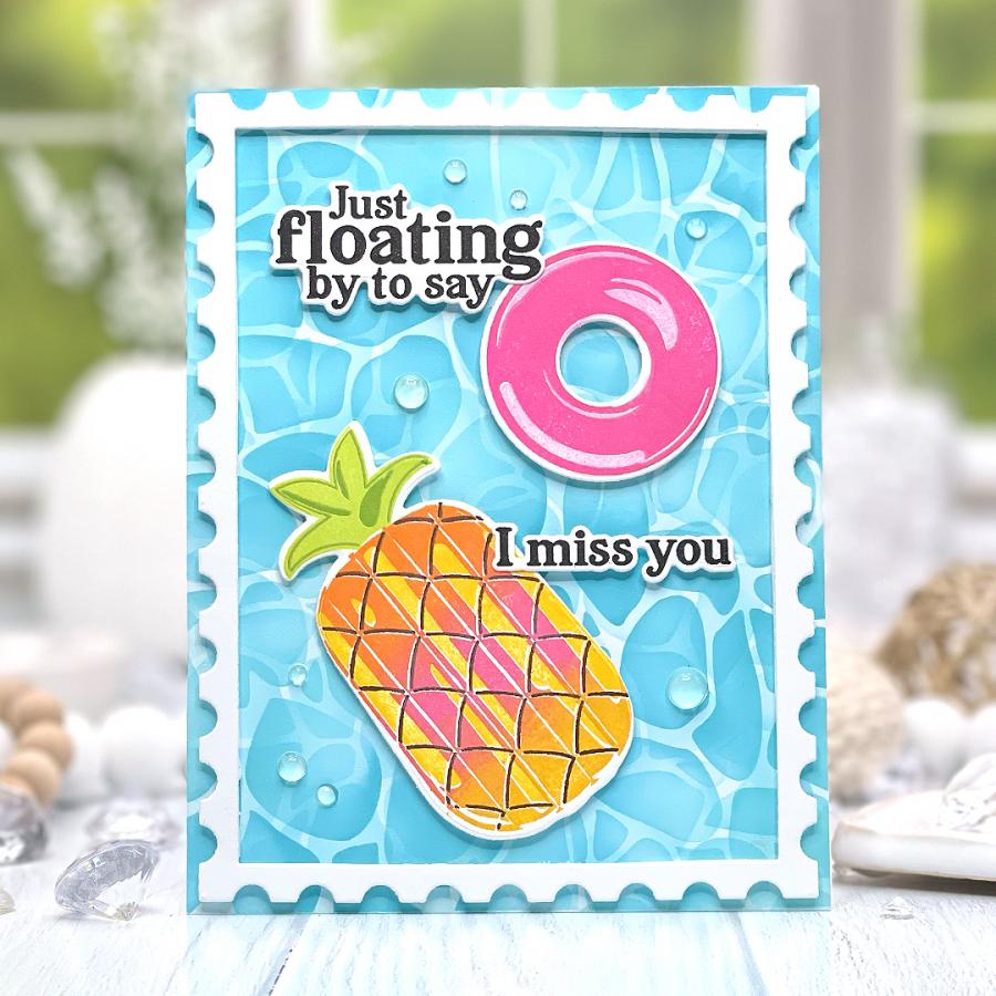 Pool Water Stencil Collection (set of 2)