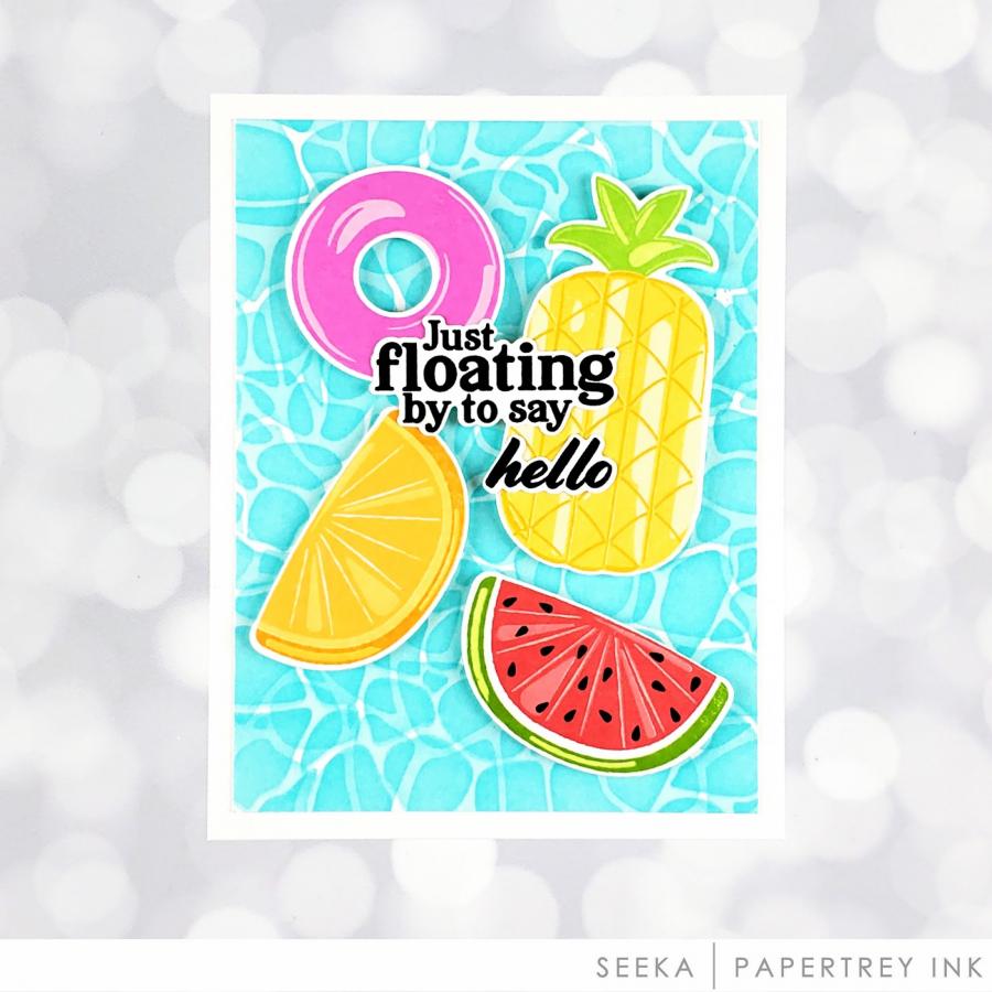 Pool Water Stencil Collection (set of 2)