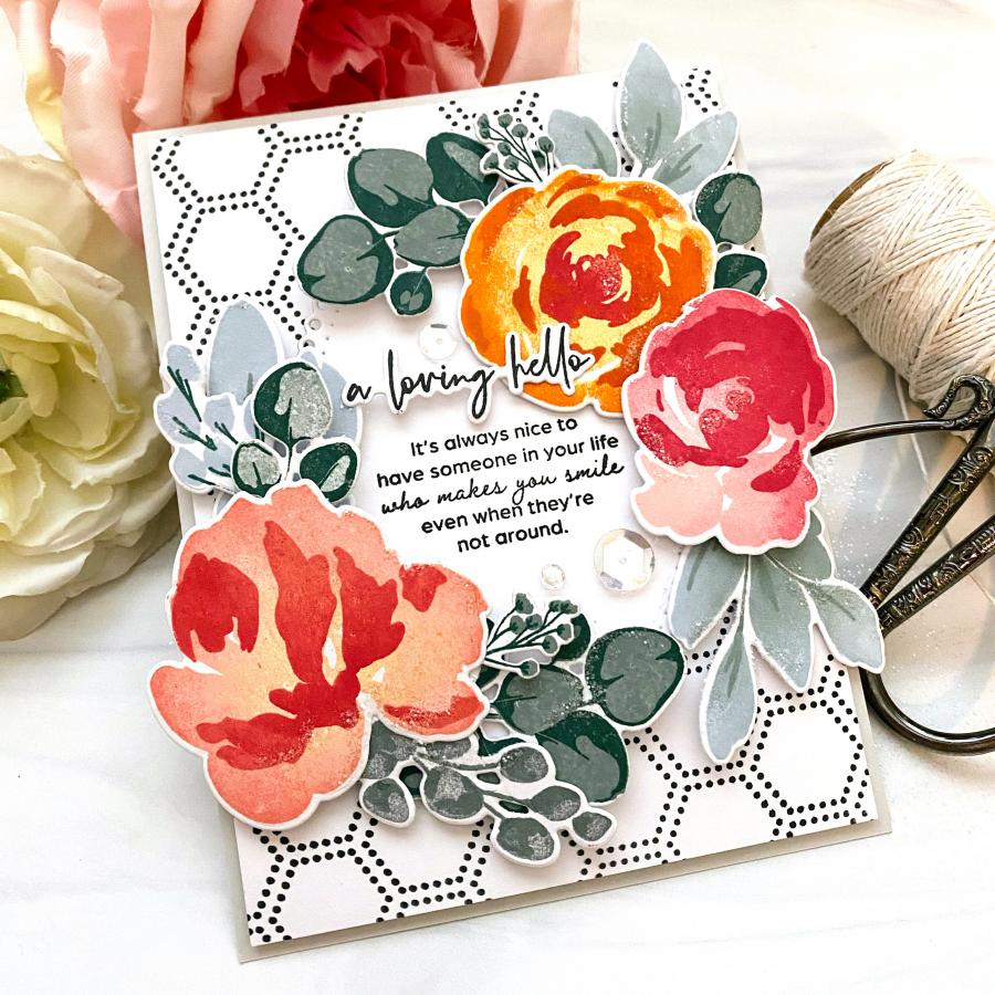 Dotted Hexagon Stencil Collection (set of 2)