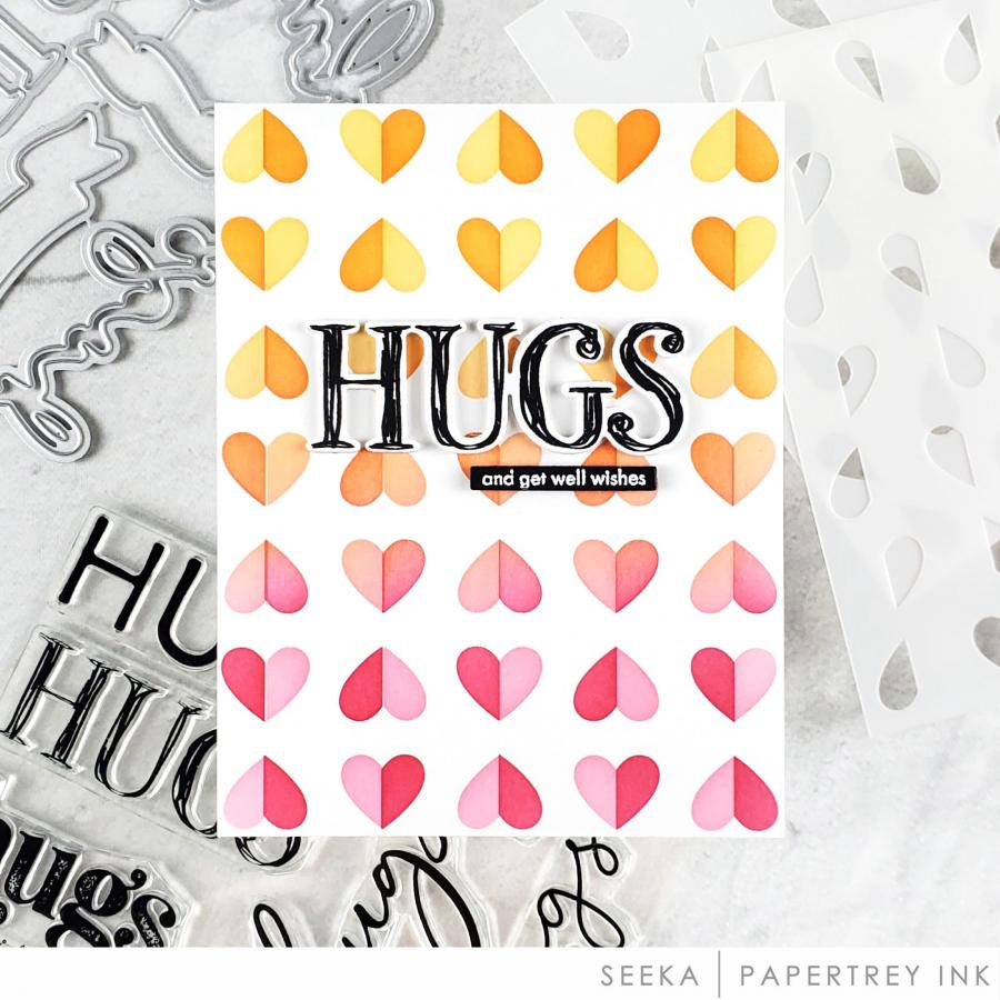 Happy Hearts Stencil Collection (set of 2)