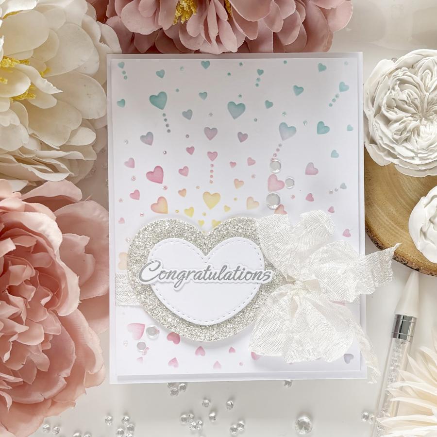 Open Your Heart Stencil Collection (set of 2)