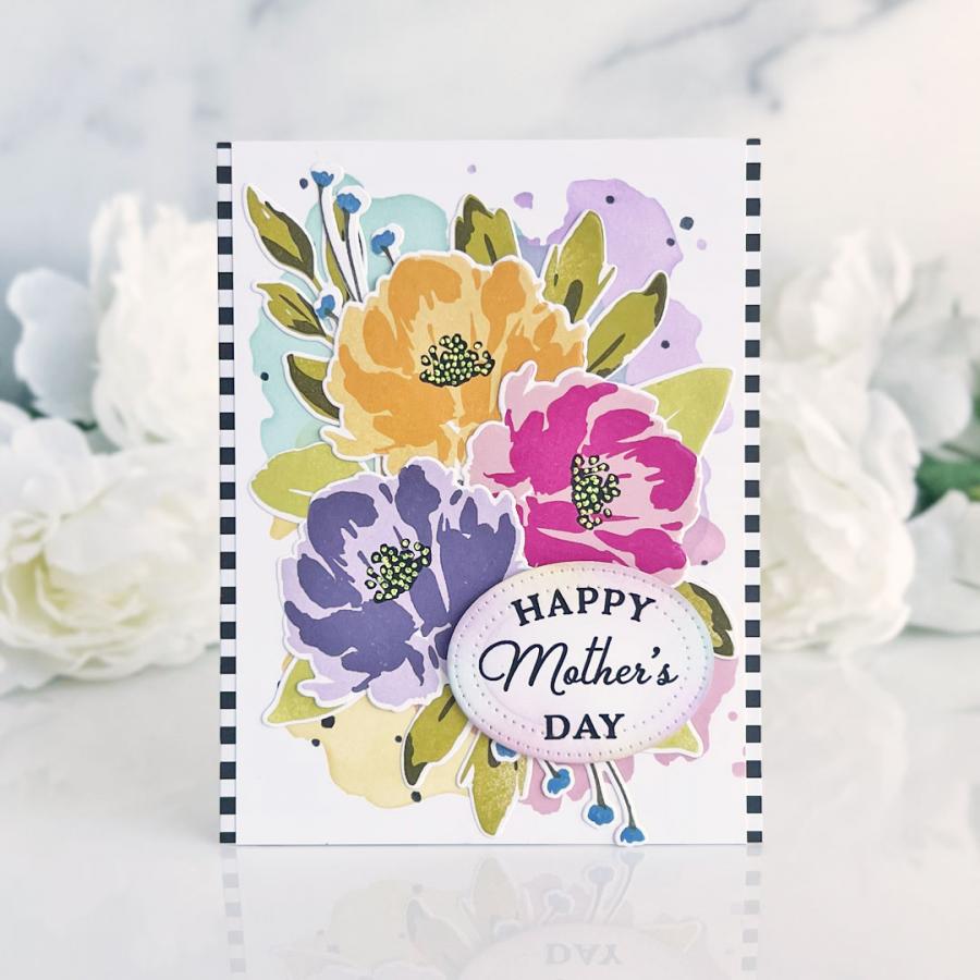 Watercolor Wonderful Stencil Collection (set of 3)