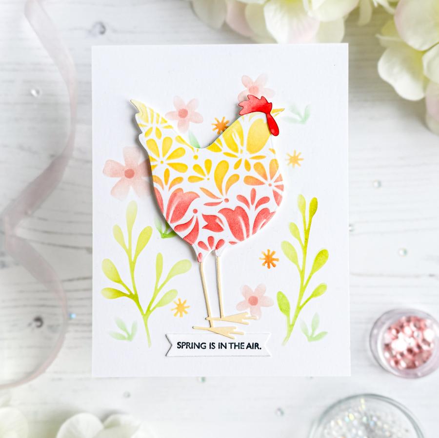 Country Rooster Stencil Collection (set of 3)