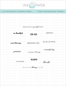 Just Sentiments: Grateful Heart Mini Stamp Set