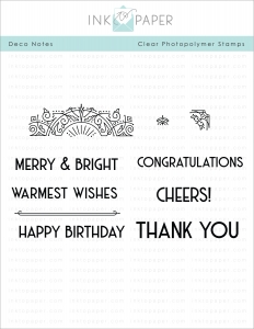 Deco Notes Stamp Set