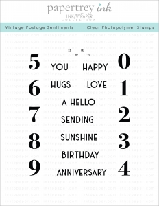 Vintage Postage Card Sentiments Stamp Set