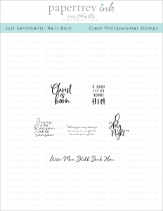 Just Sentiments: He is Born Mini Stamp Set