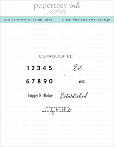 Just Sentiments: Established Mini Stamp Set