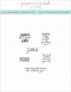 Just Sentiments: Appreciation Mini Stamp Set