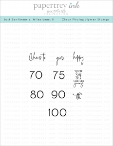 Just Sentiments: Milestones II Mini Stamp Set