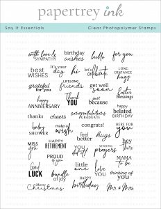 Say It Essentials Stamp Set