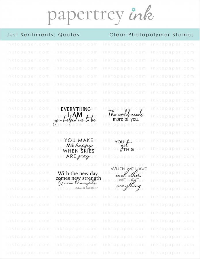 Just Sentiments: Quotes Mini Stamp Set