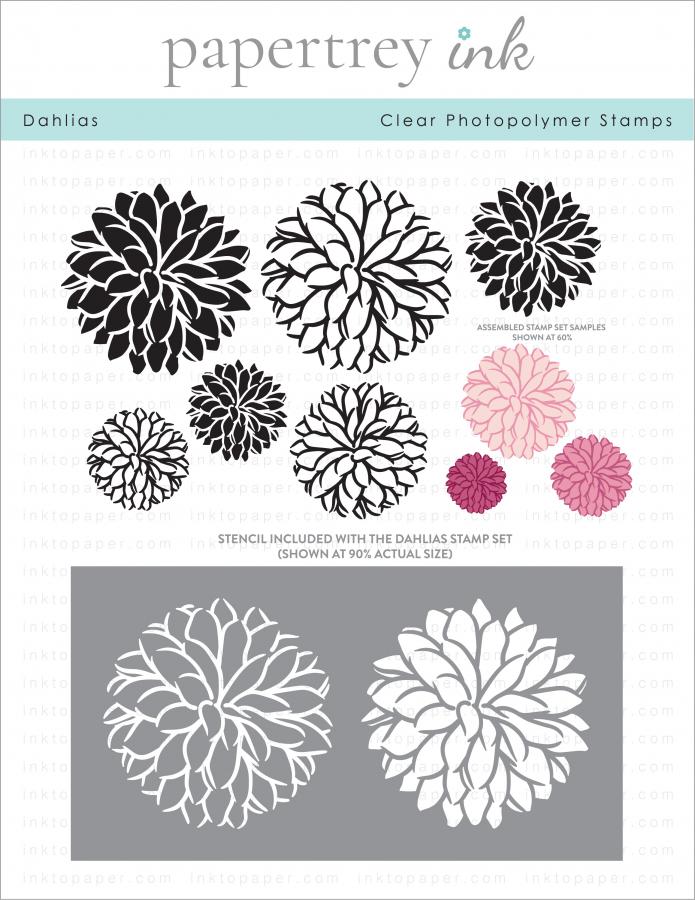 Dahlias Stamp Set + Stencil