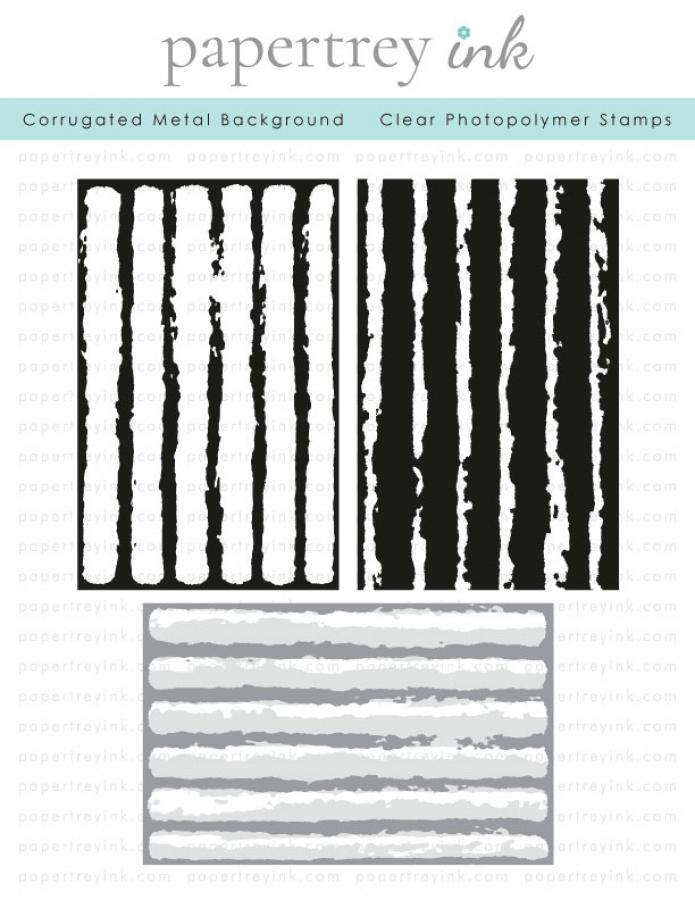 Corrugated Metal Background Stamp Set