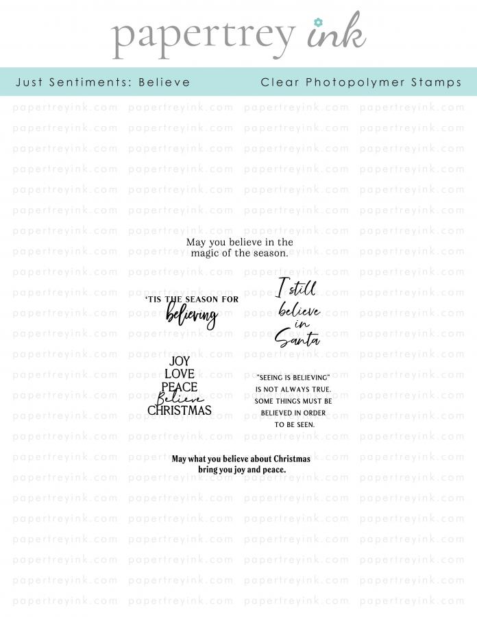 Just Sentiments: Believe Mini Stamp Set