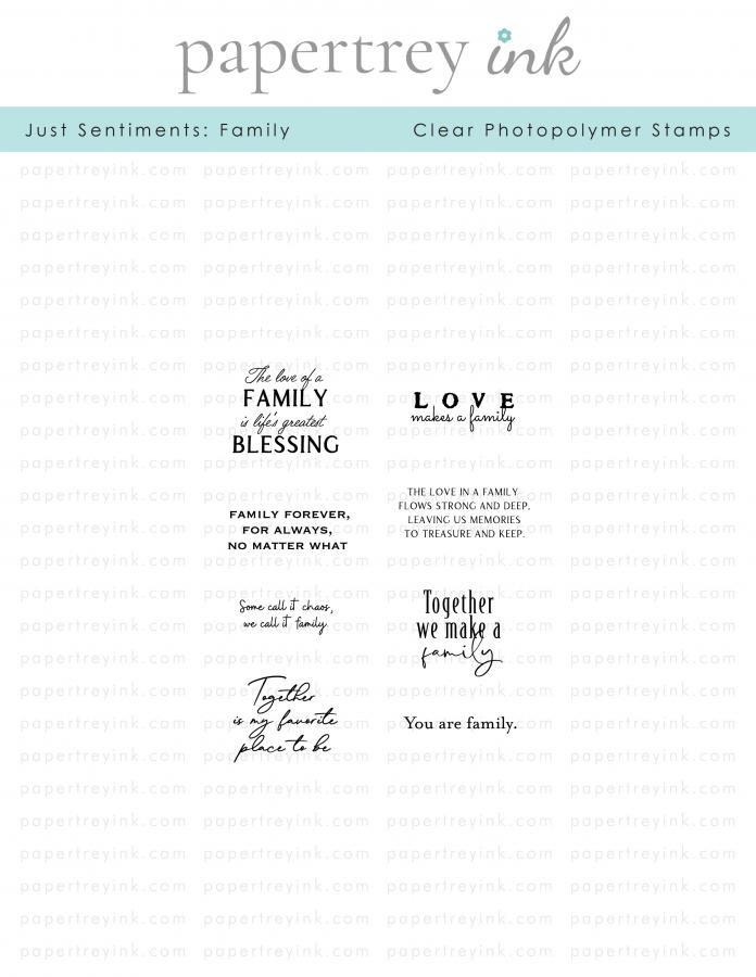 Just Sentiments: Family Mini Stamp Set