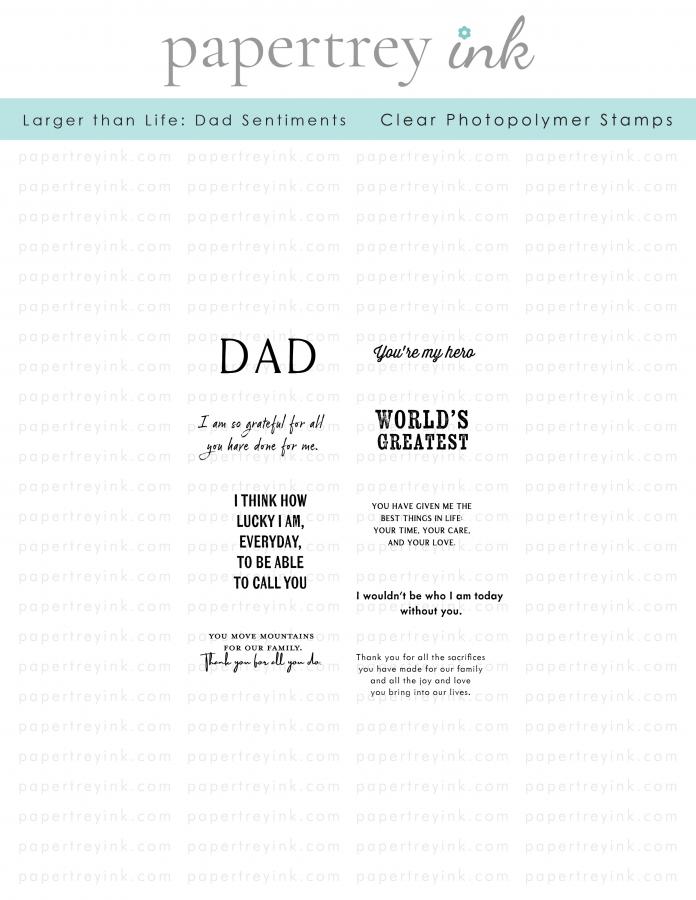 Larger than Life: Dad Mini Stamp Set