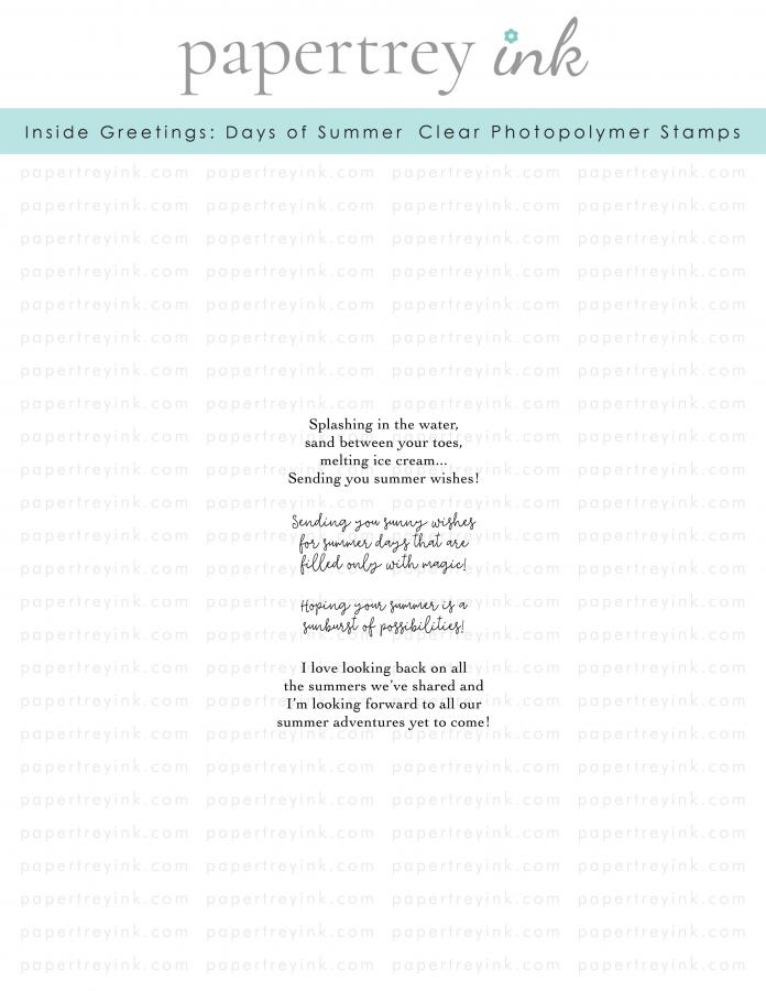 Inside Greetings: Days of Summer Mini Stamp Set