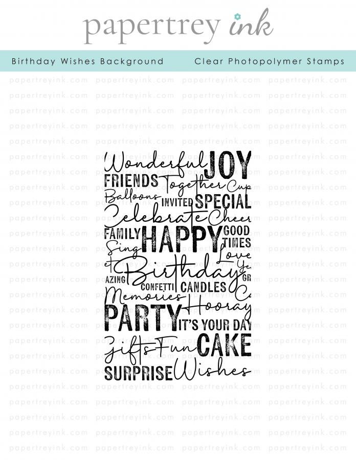 Birthday Wishes Background Stamp Set