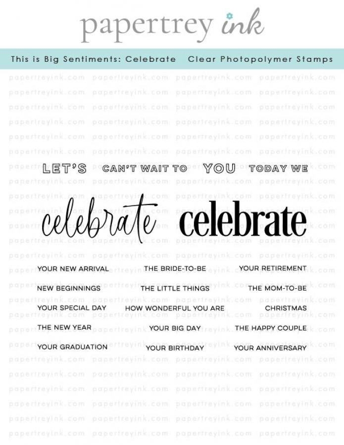 This is Big Sentiments: Celebrate Stamp Set