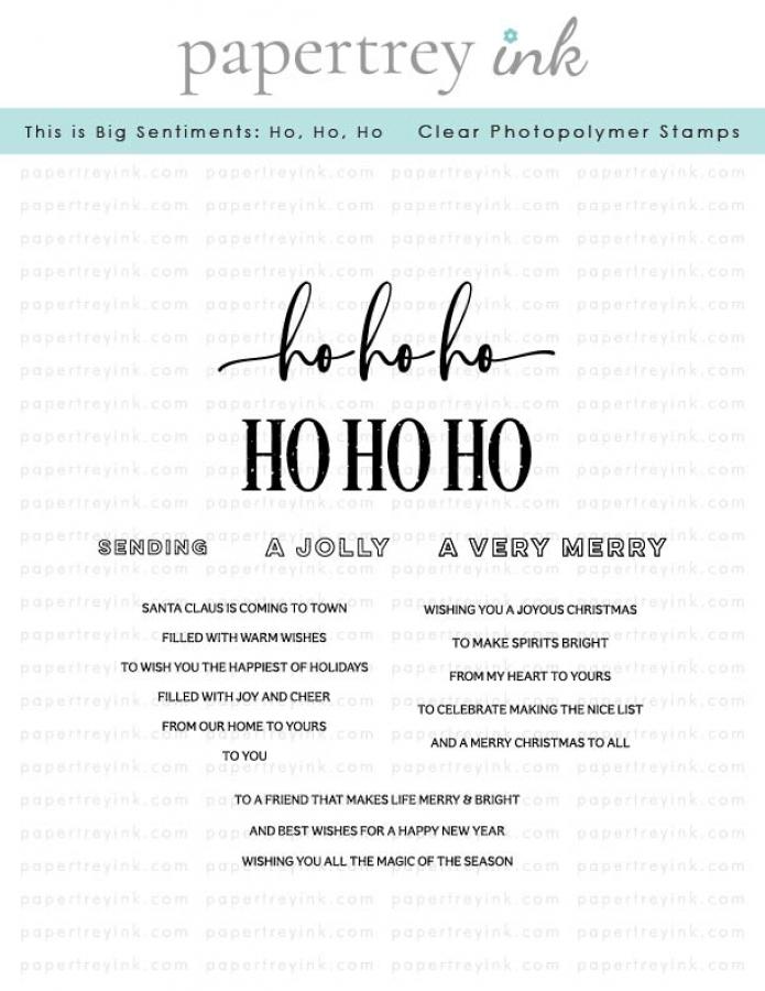 This is Big Sentiments: Ho, Ho, Ho Stamp Set