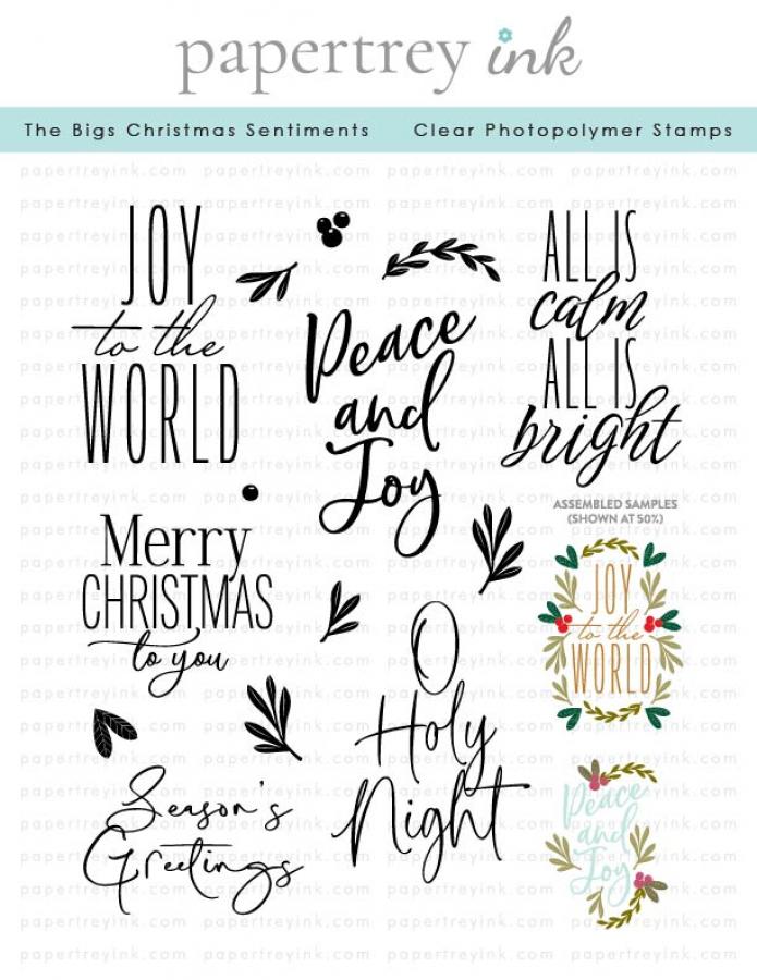 The Bigs Christmas Sentiments Stamp Set