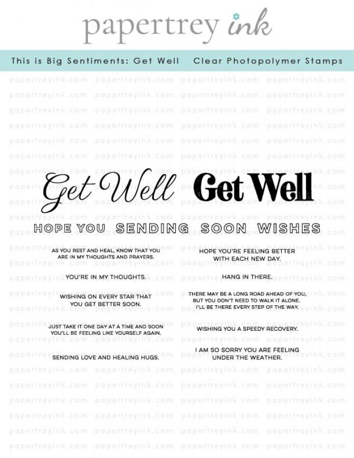 This is Big Sentiments: Get Well Stamp Set