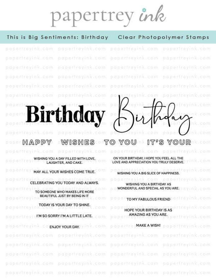 This is Big Sentiments: Birthday