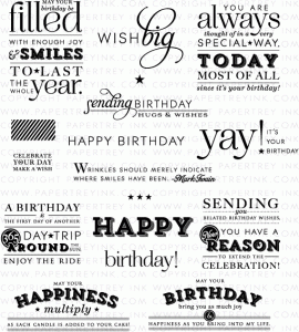 Stylish Sentiments: Birthday Stamp Set