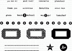 Teacher Tickets Stamp Set