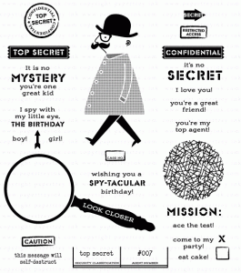 Secret Agent Stamp Set