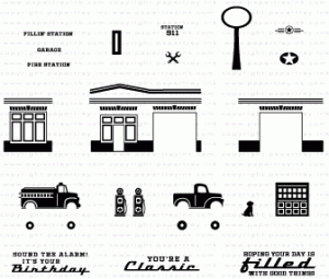 Petite Places: City Station Mini Stamp Set