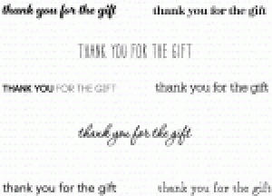 Keep It Simple: Gift Thanks Mini Stamp Set