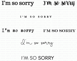 Keep It Simple: So Sorry Mini Stamp Set