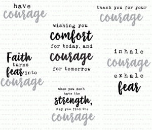 Words to Live By: Courage Mini Stamp Set