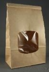 Large Kraft Window Coffee Bags (5 per package)