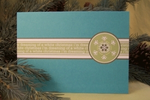 White Christmas Card Set