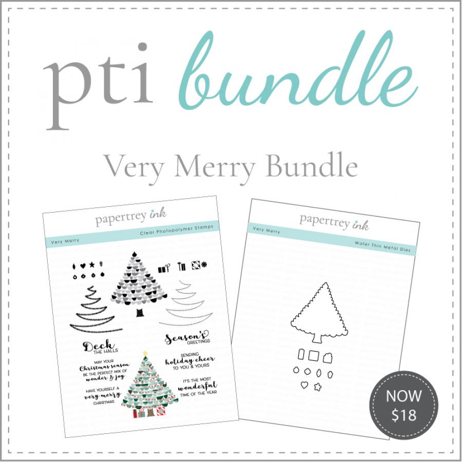 Very Merry Stamp Set + Die Bundle